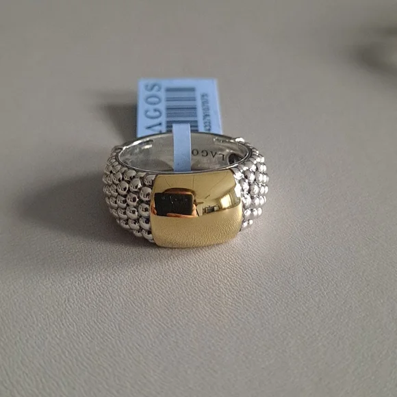 NWT Lagos High Bar Smooth Plate ring - Picture 7 of 16